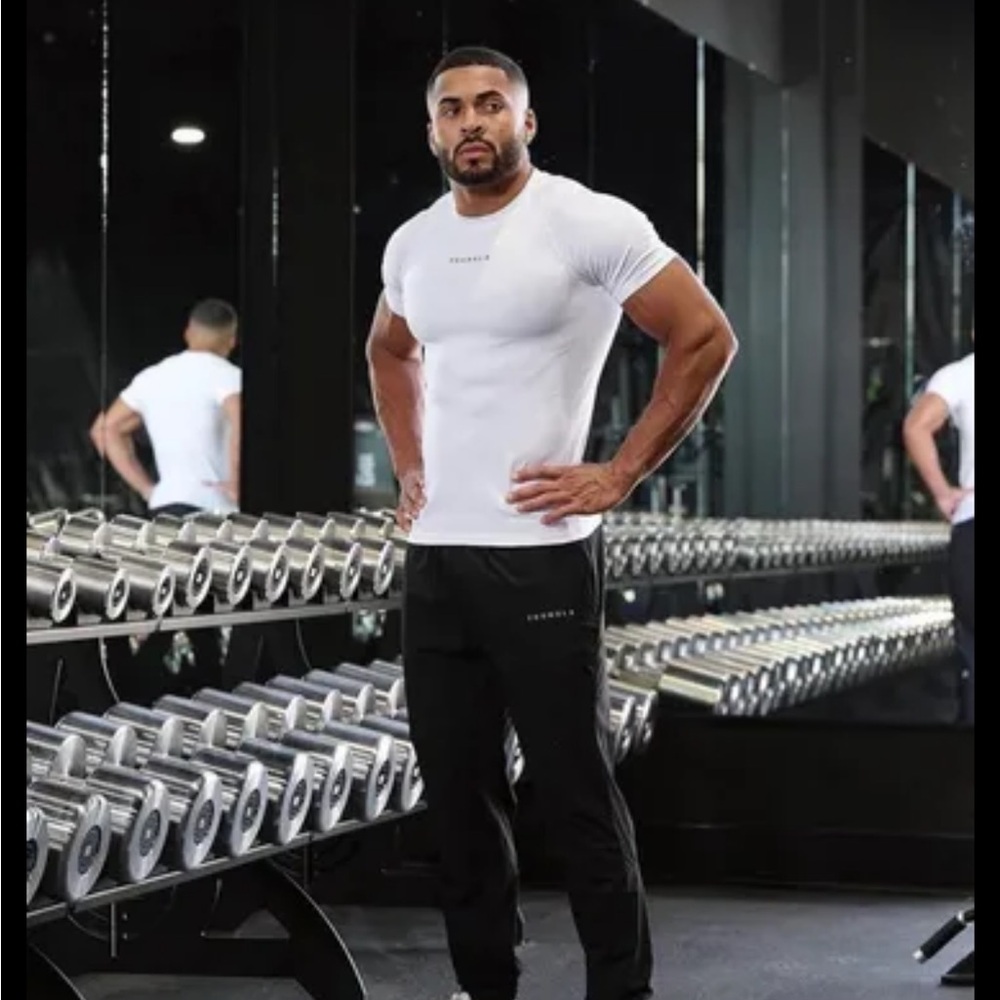 YoungLa 475 SUPERVILLAIN COMPRESSION TEES Color: Large Size: White